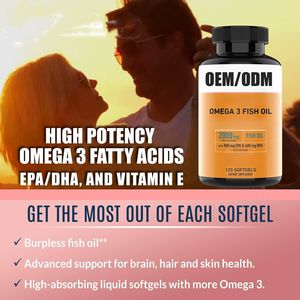 OEM, частная марка, Omega 3, софтгели с рыбьим жиром, пищевые добавки, ЭПА и дха, рыбий жир, Омега 3, софтгели - Product Image 3