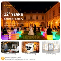 Grands pots pour plantes avec éclairage led coloré, jardin et fleurs, avec télécommande, 50 pièces