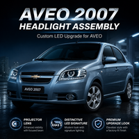 Ensemble de phares avant LED à changement de couleur VAHID WRGB 12V 5W+100W, phare de remplacement pour Chevrolet Aveo GT Activo Emotion