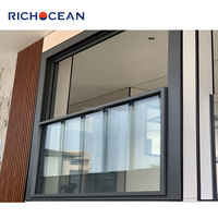 RICHOCEAN Système de verre guillotine électrique motorisé personnalisé Fenêtre électrique élévatrice de qualité supérieure pour la résidence