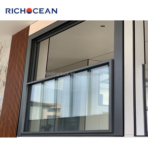 RICHOCEAN Système de verre <span class=keywords><strong>guillotine</strong></span> électrique motorisé personnalisé Fenêtre électrique élévatrice de qualité supérieure pour la résidence - Product Image 2