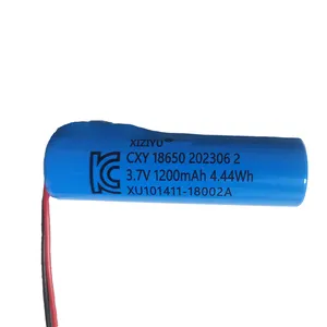 Сертификация KC 18650 3,7 В 1200 мАч цилиндрическая перезаряжаемая литий-ионная батарея для электронных игрушек