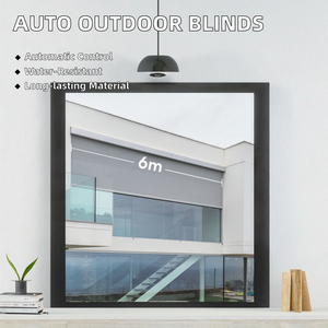 Quá khổ điện dọc mù với mô hình ngang được xây dựng trong màn trập tự động cho các cửa sổ và Patio sử dụng ngoài trời - Product Image 2