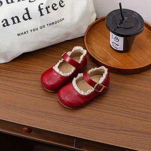 Nuove Scarpe in Pelle per Bambina Primavera-Autunno 2025, per Bambini 1-2 Anni, Stile Principessa, Antiscivolo con Suola Morbida - Product Image 2