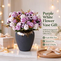 Bouquet de fleurs artificielles européennes, arrangement floral artisanal pour mariage et décoration intérieure