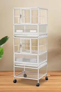 Voliera a <span class=keywords><strong>3</strong></span> Piani di Alta Qualità per Uccelli Grandi, Vendita all'Ingrosso dalla Fabbrica Aimo Pet - Product Image 4