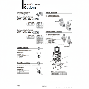 Assemblage de raccord pneumatique SMC VVQ2000-51A-N11 pièces pneumatiques - Product Image 1