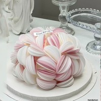 Cercles de papier de riz glutineux très populaires sur internet, 3,8 cm et 5 cm, nouvelles décorations de gâteaux de mariage de style chinois, en boîte