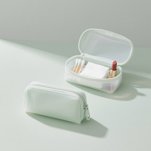 Conteneur de boîte de stockage de distributeur de cotons-tiges d'oreille en silicone biologique écologique personnalisé de gros - Product Image 6