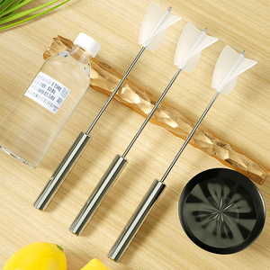 Intobricolage résine artisanat outil agitateur tige en acier inoxydable agitateur Semi-automatique avec palette de mélange en <span class=keywords><strong>Silicone</strong></span> - Product Image 3