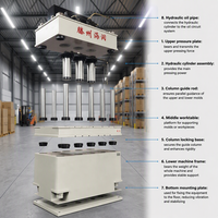 Presse hydraulique à étirement pour boîtiers de pièces automobiles 630T, fabricant d'équipements de formage à froid anti-décalage à grande table de travail
