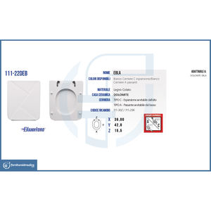 Asiento de inodoro moderno alargado para bidés electrónicos, de material plástico UF, con bisagras de paso, para inodoros Dolomite Ebla Vase, para baño doméstico - Product Image 2