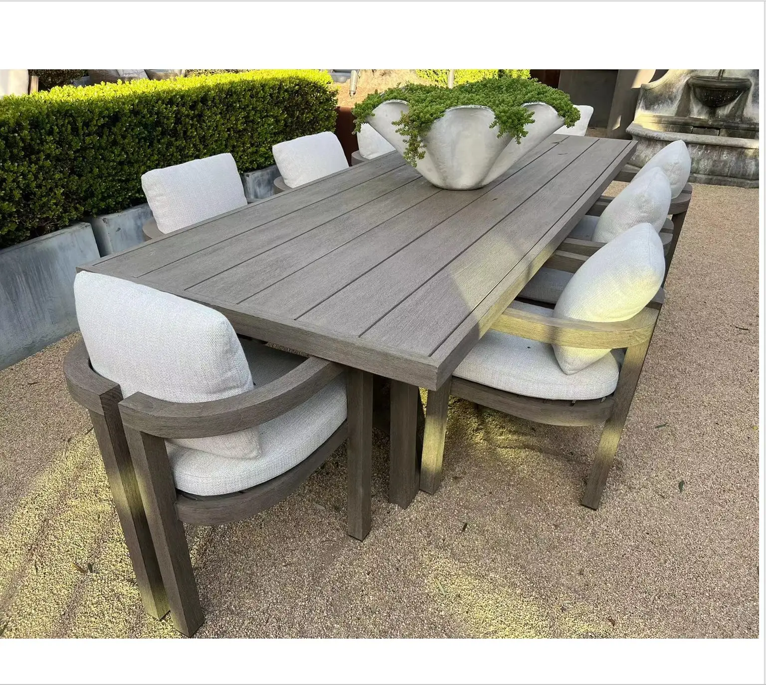 Outdoor garden sets dining table set wood furniture table and chairs dining sets