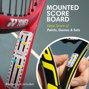 Compteur de score de tennis en carbone 18K approuvé USAPA, fabriqué par un OEM, avec suivi des points et des jeux, portable, en plastique, pour le sport - Product Image 3