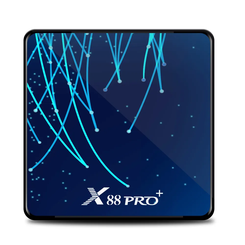 Venda quente x88 pro + rk3368 tv set top box octa-core 4g 32g/64g/128g caixa wi-fi android de banda dupla display LCD digital