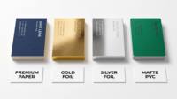 Cartes de visite professionnelles en carton fantaisie, design personnalisé unique, impression couleur intégrale, impression offset, finitions gaufrées/découpées en relief, vente en gros