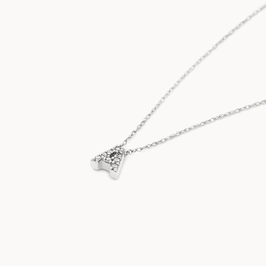 Ciondolo Charm Iniziale in Argento Sterling S925 Placcato <span class=keywords><strong>Oro</strong></span> Vero Gioielli da Donna Personalizzabili Fai-da-Te <span class=keywords><strong>Collana</strong></span> con <span class=keywords><strong>24</strong></span> Lettere e Diamanti - Product Image 3