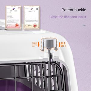 Büyük taşınabilir plastik hava kutusu çin kediler ve köpekler için düğme kapatma ile standart uzay kafesi-Can Conkey - Product Image 4