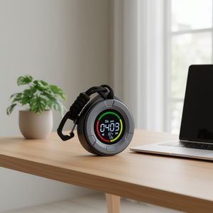 เครื่องตรวจวัดคุณภาพอากาศ CO2 เซ็นเซอร์ NDIR จอแสดงผล OLED อุณหภูมิ ความชื้น ใช้ในบ้าน สำนักงาน รถยนต์ - Product Image 2