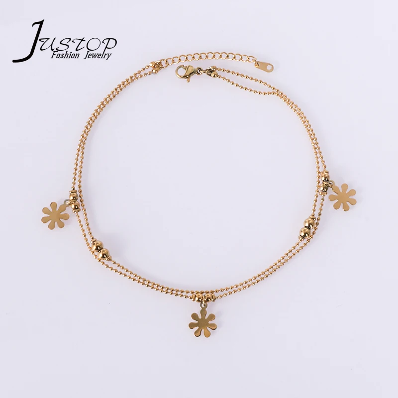 Fashionable Flower Charms Foot Jewelry Women's Anklet Accessories