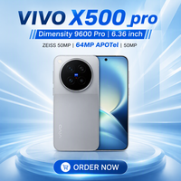 Nouveau lancement de téléphone portable 2026 vivo X500 Pro avec écran AMOLED Blue Crystal Dimensity 9600Pro |   Caméra principale Zeiss HDR