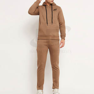 Chándales de lana para hombre recién llegados al por mayor, chándales de lana para hombre de dos piezas de color sólido a la venta - Product Image 4