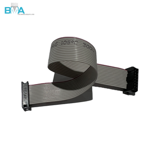 Câble plat <span class=keywords><strong>IDC</strong></span> personnalisé BMA, pas de 2,54 mm, connecteur femelle 14 broches, longueur 220 mm, câble ruban 28AWG pour assemblage de circuits imprimés - Product Image 2