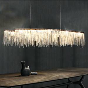 Lustre moderne de luxe à glands en argent pour le mariage Nouvelle suspension décorative à chaîne de glands - Product Image 2