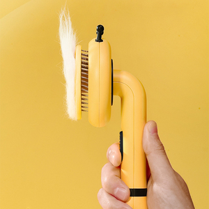 Strumento per la rimozione dei peli di gatto cane con un pulsante spazzola per capelli - Product Image 2