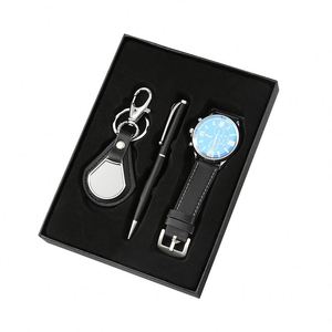 Father's Day Gift Set, Exquisite Business Gift <b>Box</b> with Watch, Keychain & Pen, Staff Giveaways & Promotional <b>Presents</b> - Product Image 1