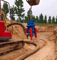Pompe à boue submersible industrielle électrique verticale personnalisée avec agitateur pour dragage et pompage de sable