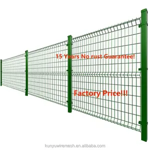 Resistente recinzione in rete metallica rivestita in pvc con il prezzo all'ingrosso per la casa europea e il recinto del cortile
