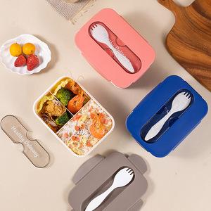 Large Capacity Food Grade Lunch Box with <b>Microwave</b> Heating and Portable Lunch Box with Compartment Sealing - Product Image 2