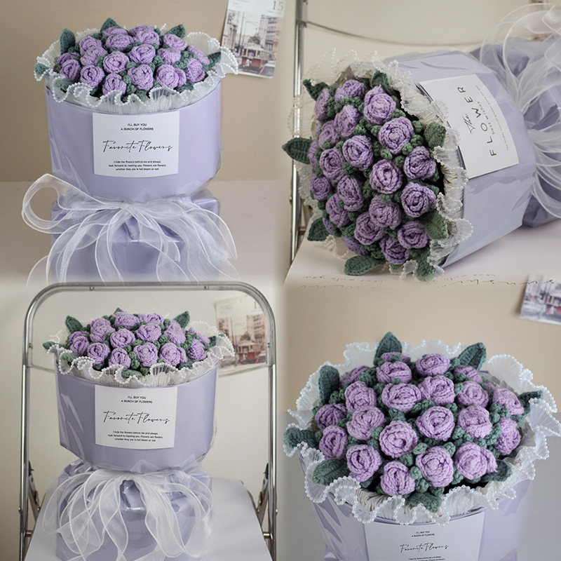 Rosa Burbuja Multicabezada Púrpura Perla-Uva