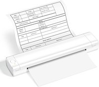 Imprimante portative A4 pour le bureau Mini imprimante portative pour l'imprimante thermique de dent bleue d'autocollant