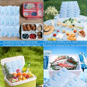 일회용 소프트 배송용 소형 미니 식품 등급 물 건조 젤 아이스 팩 시트 식품 배송 운송용 - Product Image 2