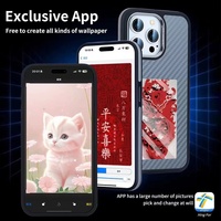 Casing ponsel layar tinta pintar NFC Model terlaris untuk iPhone 16 15 14 13 12 11 Pro Max Plus