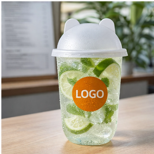 Gobelets à café jetables en plastique PET transparent de 12 oz, 16 oz, 20 oz avec impression de logo personnalisé, diamètre 90 mm, pour boissons glacées à la vodka - Product Image 5