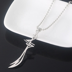 <span class=keywords><strong>Imam</strong></span> para <span class=keywords><strong>Ali</strong></span> Sword Colgante de acero inoxidable Animación religiosa Derivados Joyería Regalo Collar para musulmanes - Product Image 6