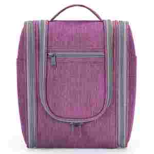 Dark Purple Hanging Toiletry <b>Bag</b> Women Travel Makeup <b>Bag</b> Organizer Toiletries <b>Bag</b> for Travel Essentials <b>Accessories</b> - Product Image 1