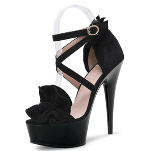 Chaussures <span class=keywords><strong>de</strong></span> plateforme noires pour femmes, 15 cm, pour danseuse <span class=keywords><strong>de</strong></span> pole, sexy, mode, stripteaseuse, fétiche, gothique, costume complet, cadeau, danseuse <span class=keywords><strong>de</strong></span> club, boîte <span class=keywords><strong>de</strong></span> nuit - Product Image 2