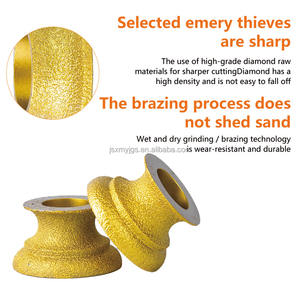 ล้อเจียร<span class=keywords><strong>เพชร</strong></span>แบบบัดกรีชนิดต่างๆสำหรับการบำบัดแปรรูปขอบหินสามารถปรับแต่งได้ - Product Image 3