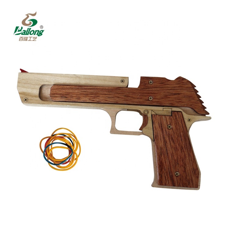 CNC Made Rubber Band Shooting Wooden