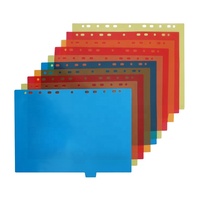 AFFISURE-carpeta de archivos de 11 agujeros de plástico PP, índice de páginas, 10 pestaña, divisores de carpeta para suministros de oficina