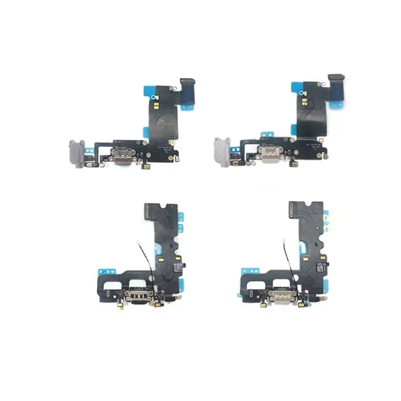 Original Mobile Phone Charging Port Connector For Iphone 7 6 6S Plus Charger Board Dock Flex Cable Replacement Parts
