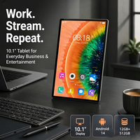 Tablette professionnelle Android 14 de 10,1 pouces, Qualcomm Snapdragon 615, 12 Go + 512 Go, batterie de 6000 mAh, grand écran HD IPS pour le multitâche en bureau