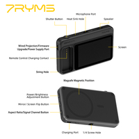 7RYMS Qshot V2 Pro Layar Monitor Ponsel Nirkabel Magnetik 3,1 inci dengan USB untuk Smartphone