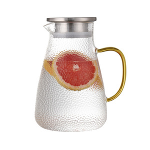 <span class=keywords><strong>Carafe</strong></span> <span class=keywords><strong>en</strong></span> <span class=keywords><strong>verre</strong></span> transparent martelé borosilicate de 60oz pour la cuisine <span class=keywords><strong>avec</strong></span> <span class=keywords><strong>couvercle</strong></span> <span class=keywords><strong>en</strong></span> acier inoxydable 304 - Product Image 6