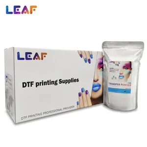 Folha de venda quente DTF pó de transferência de pó branco Hot Melt para impressora de transferência de calor DTF