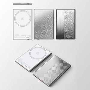 Banque d'alimentation magnétique sans fil en métal mince de 7mm Silm pour PowerBanks de charge sans fil rapide portable 3 en 1 pour <span class=keywords><strong>Iphone</strong></span> 17 16 15 14 <span class=keywords><strong>13</strong></span> - Product Image 1